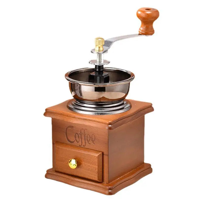 Household Small Retro Hand Coffee Machine Grinder Bean Kitchen Manual Qme