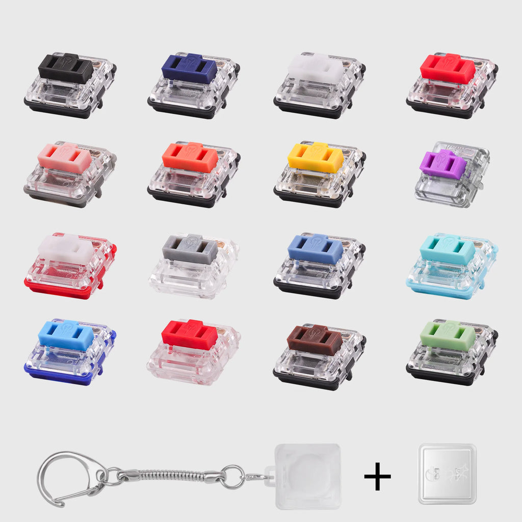1 Pcs Finger Button Anti-stress Toys Acrylic Mechanical Keyboard Keycaps Office Decompression Calming Children Adults Unzip Toys Qme