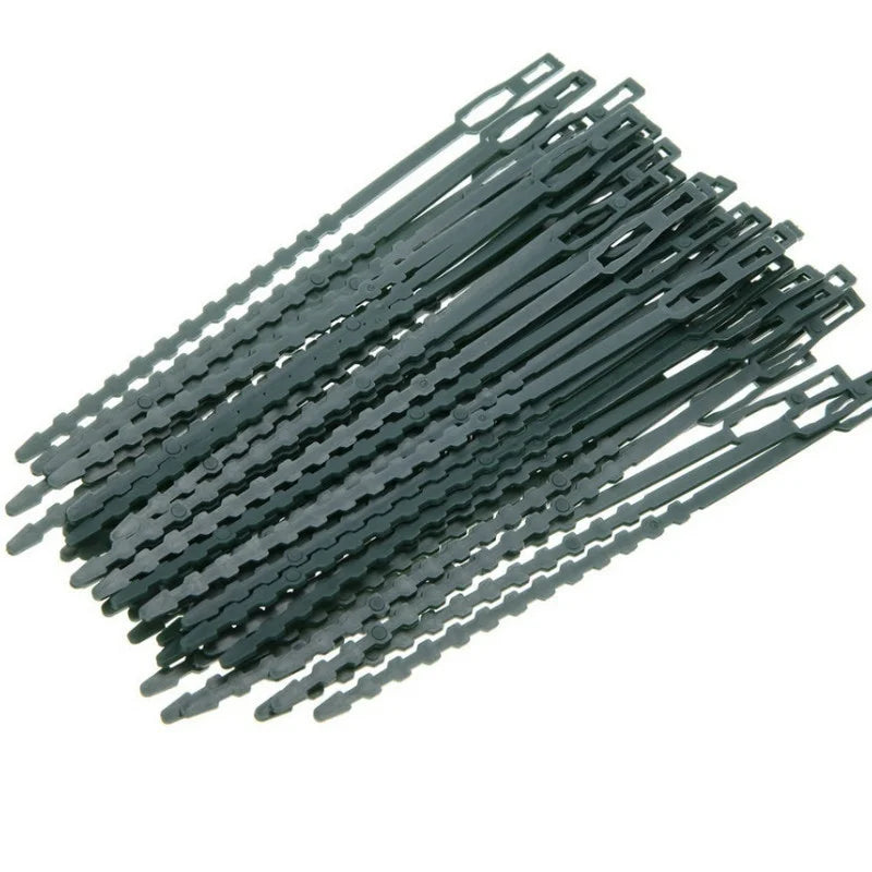 Adjustable Plastic Plant Cable Ties Reusable Garden Tree Climbing Qme