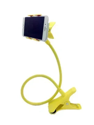 360 Clip Mobile Phone Holder Stand Portable Flexible Lazy Bed Desktop Bracket Smartphones Desk Bed Mount Stand Base Support Qme YELLOW
