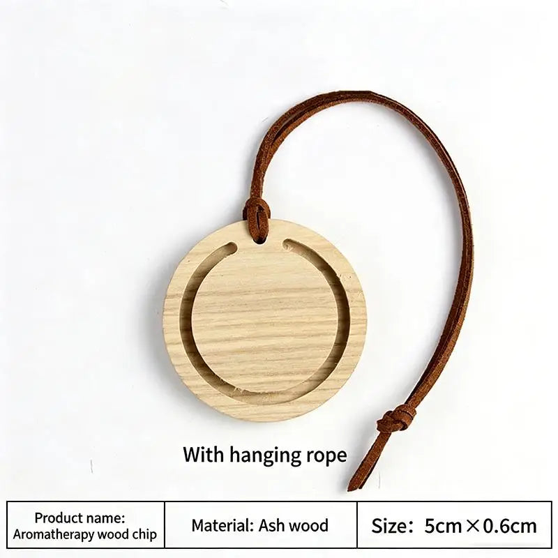 Round Premium Wood Diffuser Handmade White Wax Black Walnut Elegant Qme White