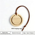 Round Premium Wood Diffuser Handmade White Wax Black Walnut Elegant Qme White