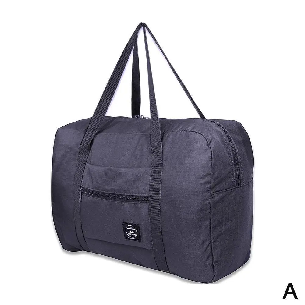Travel Duffle Storage Bag Oxford Cloth Large Capacity Waterproof Qme Black