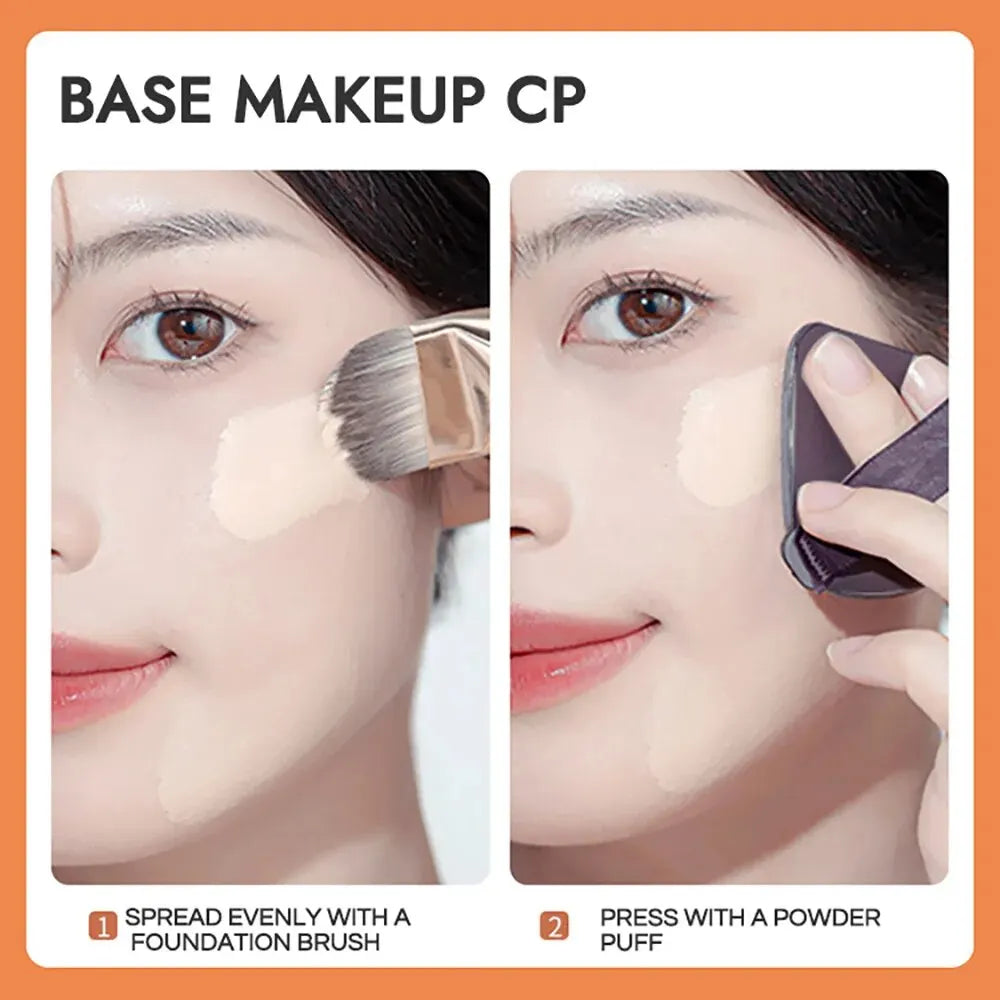 Flat Head Makeup Brush GECOMO Foundation Quickly Apply Qme