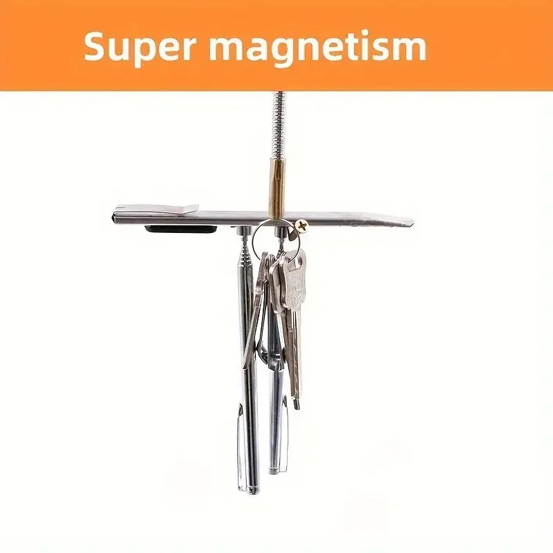 Multi-functional Pickup Tools Bendable Snake Pickup Bendable Magnetic Bar for Locate Falling Objects Reach Sink Drains Pick Up Qme