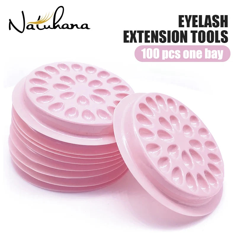 Glue Gasket Eyelash Holder Adhesive Pallet Extension Pads Stand Qme