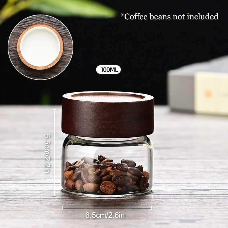 Coffee Beans Storage Container Tube Display Rack Tea Bottle Glass Single Dose Espresso Accessory Coffeware Set Barista Tool Gift Qme 100ML