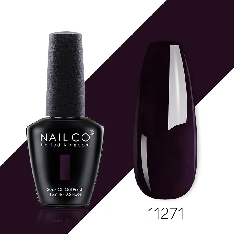 NAILCO 85 Colors Nail Gel UV LED Lacquer Manicure Varnish Hybrid Semi