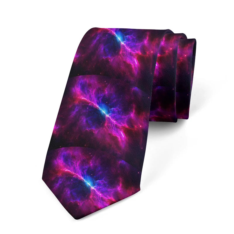 Very Sky Butterfly Print Tie Men's Casual Galaxy Fun Unisex Business Qme style8