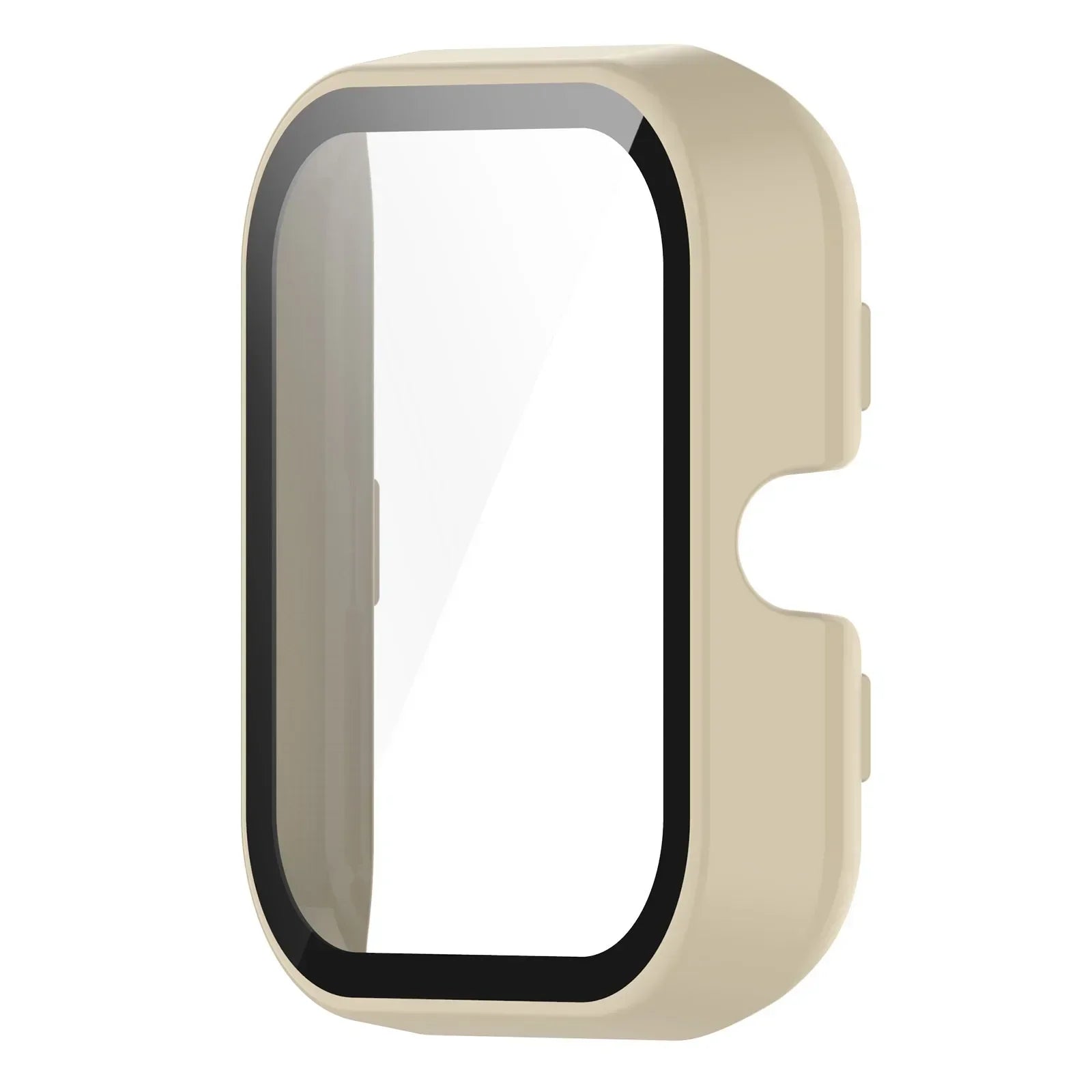 PC Cover For Amazfit Bip 3 / Bip3 Pro Smart Watch Protective Screen Protector Cover for Bip 3Pro Protection Frame Bumper Shell Qme Beige