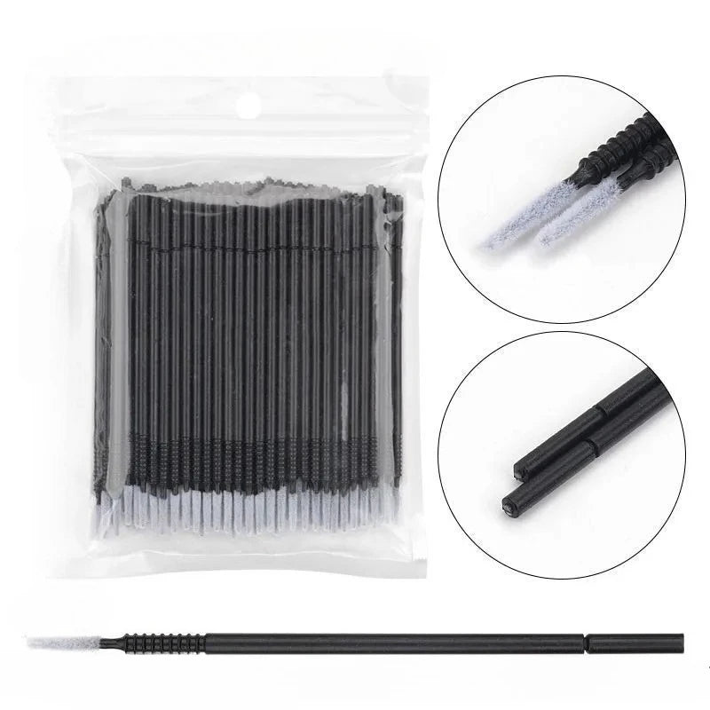 100PCS Disposable Spiral Mascara Brush Handle Microbrush Applicator Lashes Brushes Eyelash Extension Makeup Tools Qme