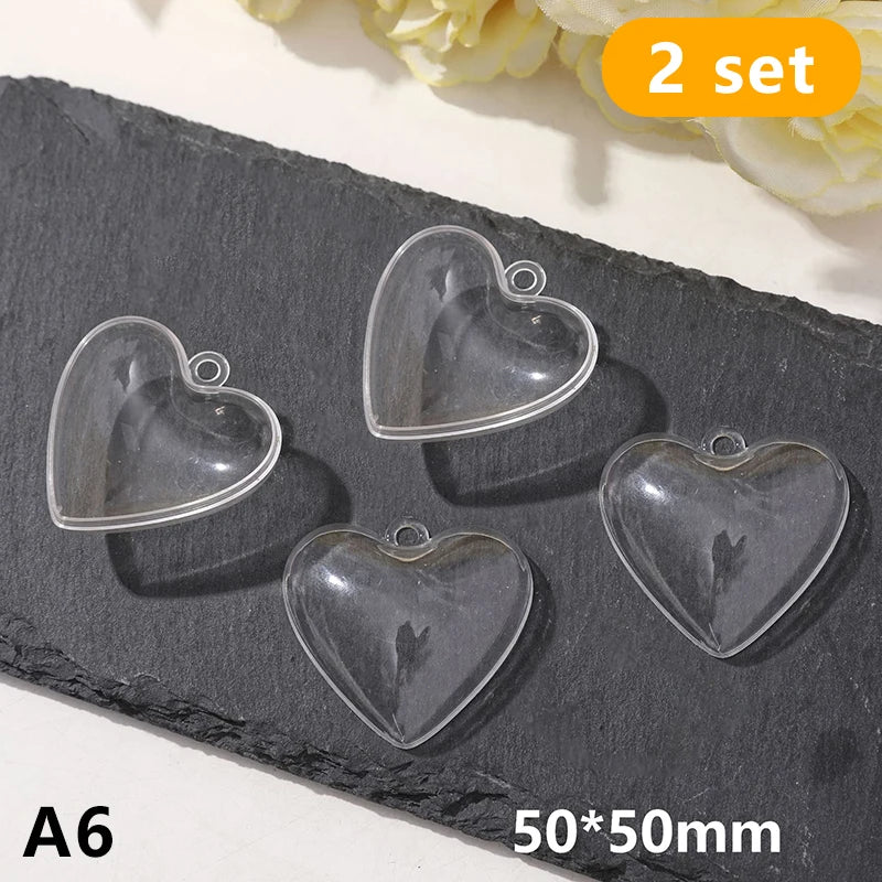 2pcs Pet Hair Keepsake Box Transparent Dog Cat Fur Storage Box For DIY Memorial Decoration Gift For Pet Lovers Display Souvenir Qme style 2