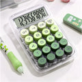 Calculator Office Commercial Transparent Dopamine Gradient Color Computer Cute High Appearance Level Calculator Qme green