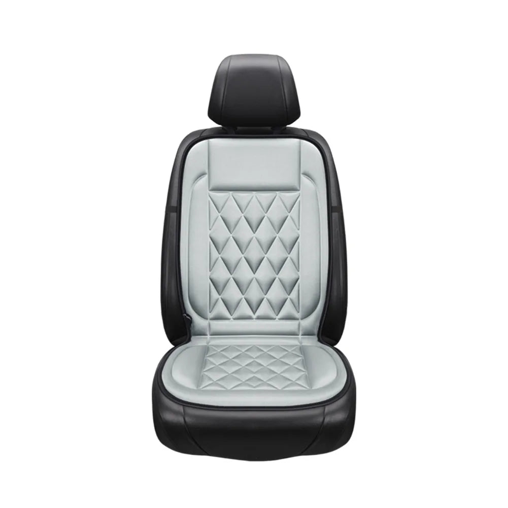 Heated Car Seat Cushion 12V Heating Electric Car Seat Cushion 2 Gear Adjustable Breathable Auto Interior Accessories Qme grey