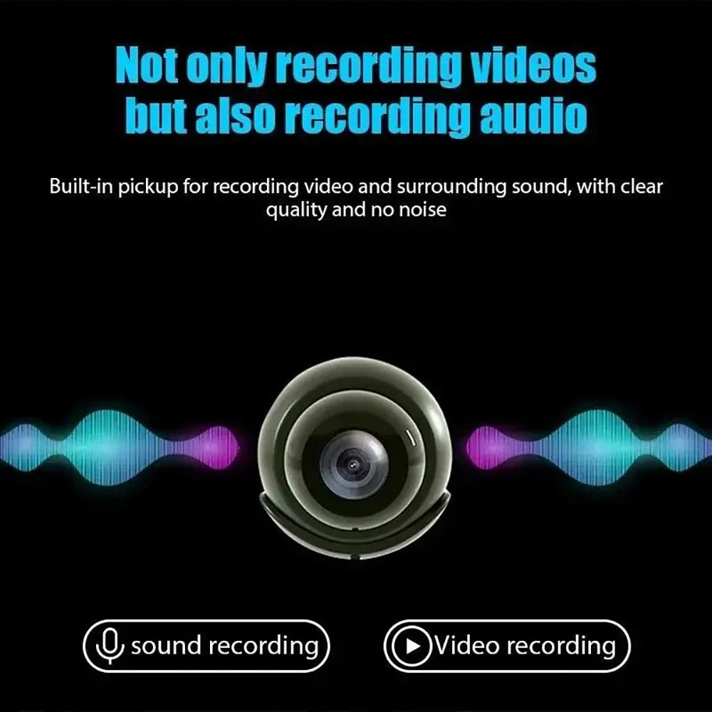 2.4G WiFi Camera Small Remote Monitoring Wireless Survival Camera Home Security Small Night Vision Network Camera Qme
