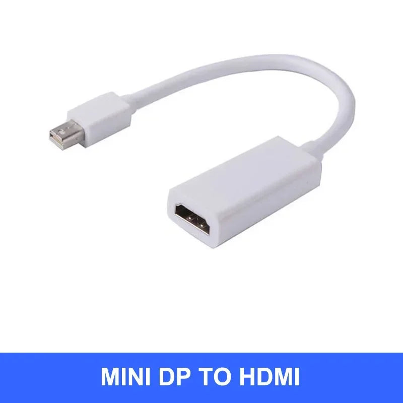 Mini Display Port Connectors Home Office Easy Use Malfunction Line Adapter Cable DP To for Stable Practical Computer Qme MINI DP TO HDMI