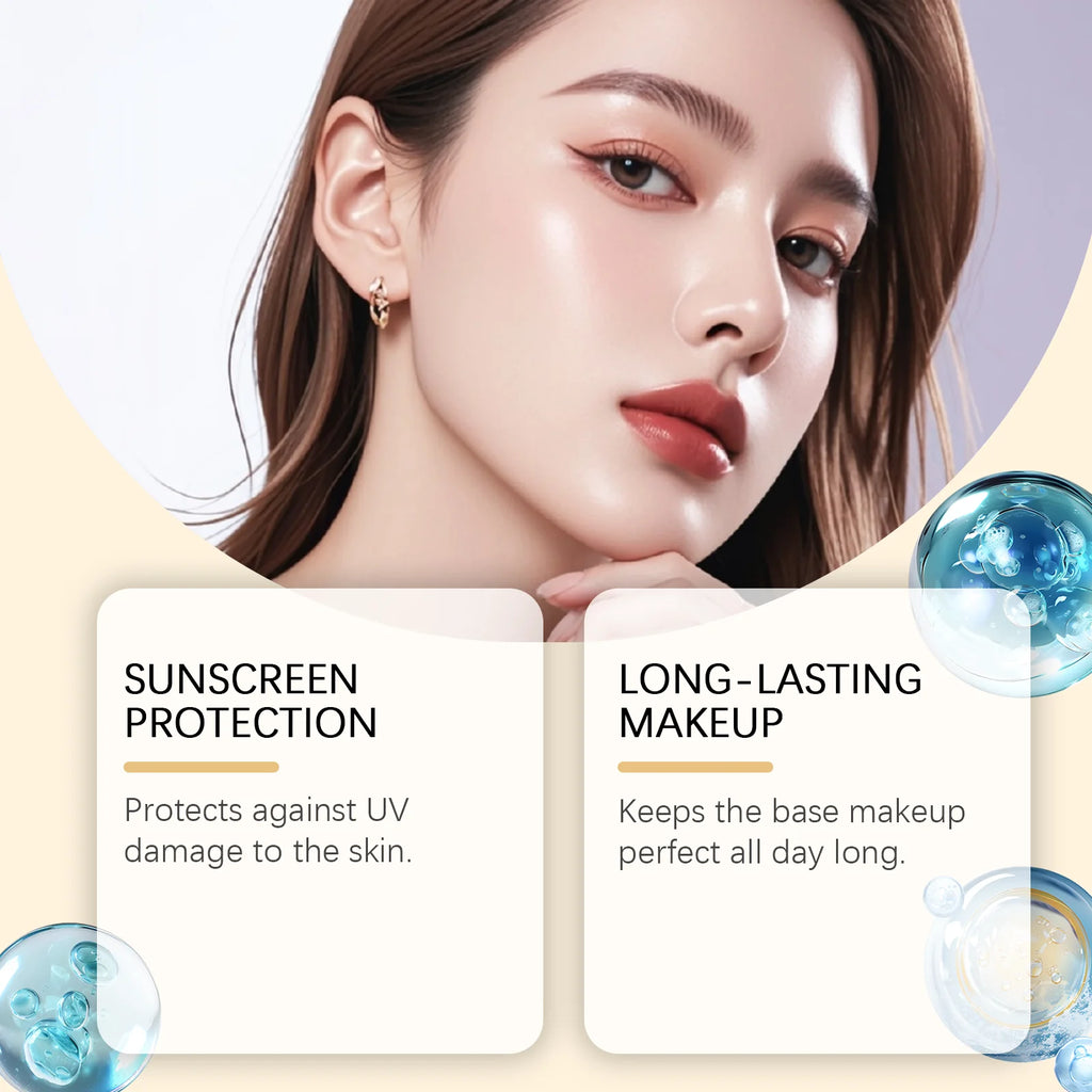 Spf 50+ Makeup Setting Spray Oil Control Natural Refreshing Waterproof Lasting Makeup Fixer Sun Protection Face Mist Cosmetics Qme