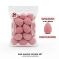 20 Mini Pink Makeup Sponges Foundation Mixing Suitable Liquid Cream Qme pink