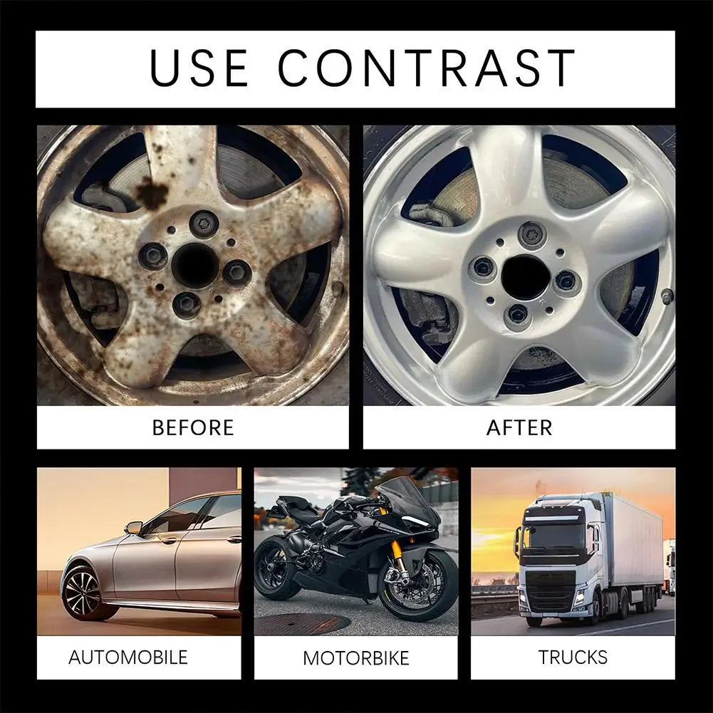 Car Rust Remover Spray Wheels Paint Acting Brake Dust Automotive Qme