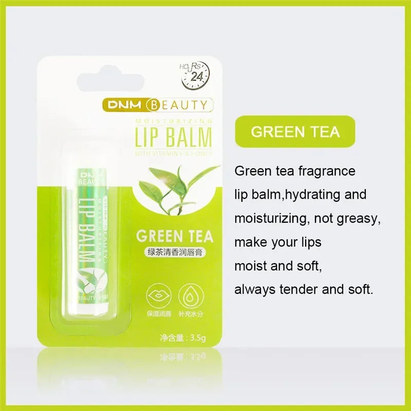 DNM 18 Colors Moisture Lip Balm Nourishes Lips Reduce Lip Lines Long-Lasting Natural Aloe Lipstick Anti Aging Lip Care Lipstick Qme 13