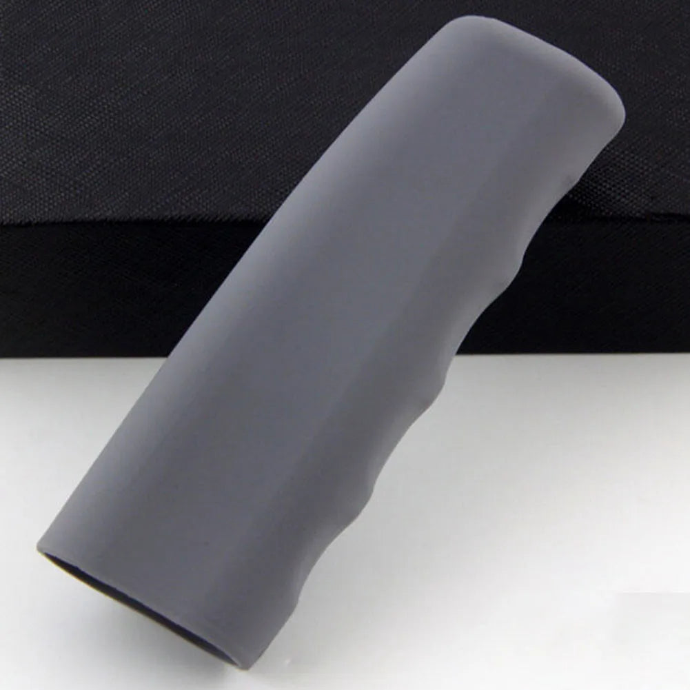 Universal Car Handbrake Cover Silicone Anti-slip Durable Handbrake Sleeve Protective Case Auto Accessories Decorations Qme Gray