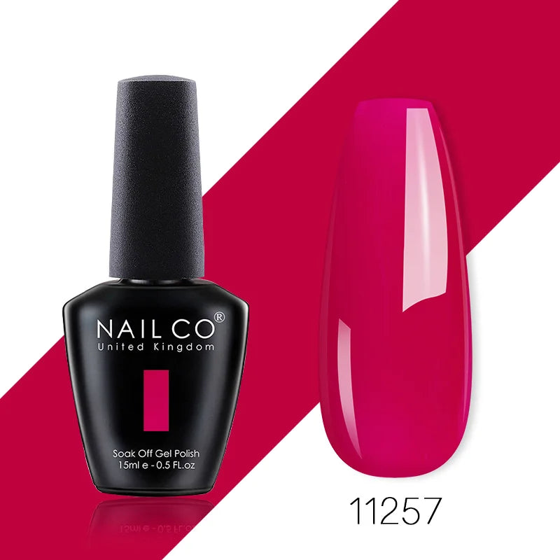 NAILCO 85 Colors Nail Gel UV LED Lacquer Manicure Varnish Hybrid Semi