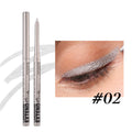 Matte Glitter Gel Eyeliner Pencil Smooth Waterproof Blue Brown Eyeliner Fast Dry Matte Concealer Pen Long Lasting Eyes Makeup Qme 02