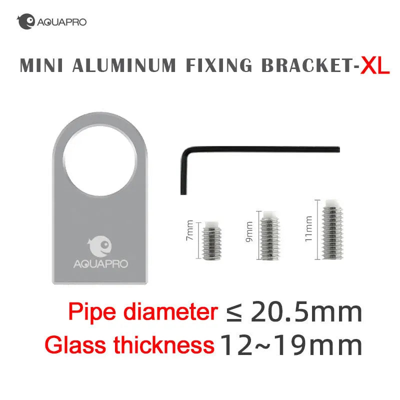 Aquarium Mini Aluminum Alloy Holder Fixing Bracket Aquatic Fish Plant Tank Feeding Clamps Water Tube Filters Accessories Foam Qme Holder XL