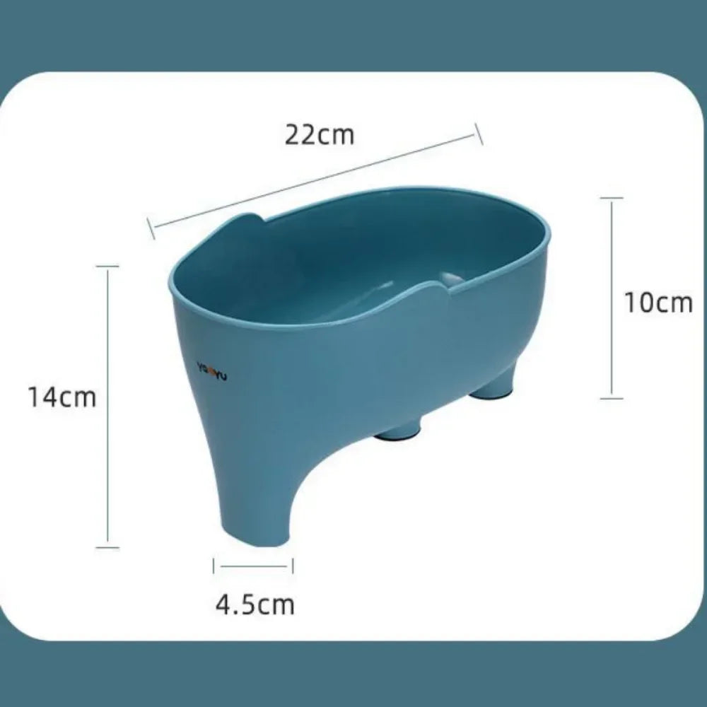 Sink Strainer Elephant Sculpt Leftover Drain Basket Fruit and Vegetable Washing Basket Hanging Drainer Rack Kitchen Accessories Qme
