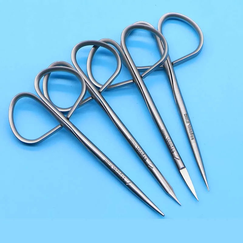 Twisted Handle Tissue Separating Scissors Peeling Eyelid Ophthalmic Qme