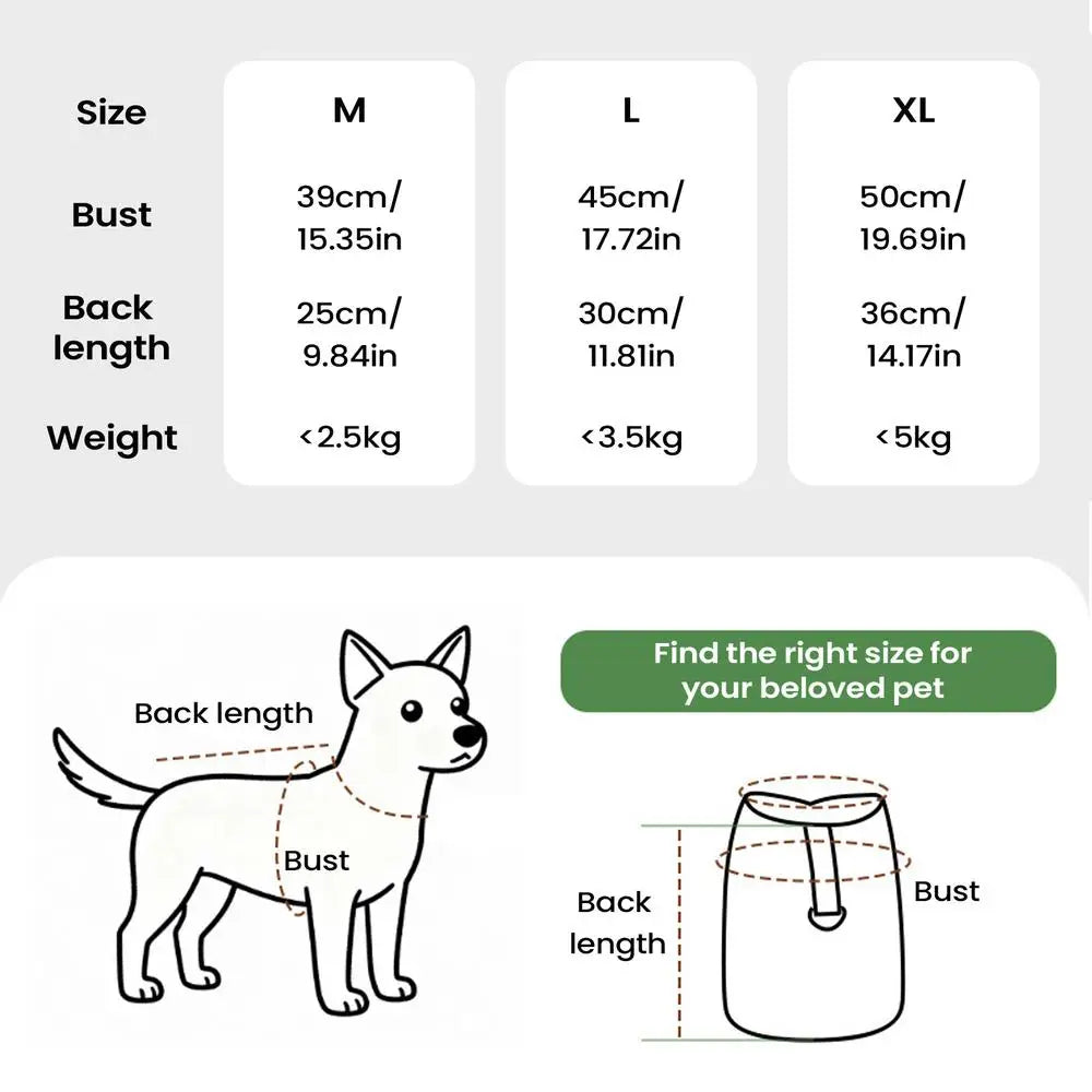 Dog Winter Jacket Thermal Warm Clothes for Dog Cold Weather Dog Clothes for Small Medium Large Nreeds Cats Puppies Kittens Qme Green M