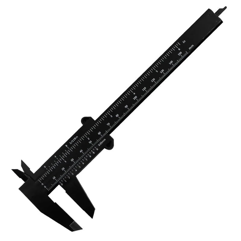 Portable Plastic Eyebrow Measuring Vernier Caliper Tattoo Ruler Qme Black China Mainland