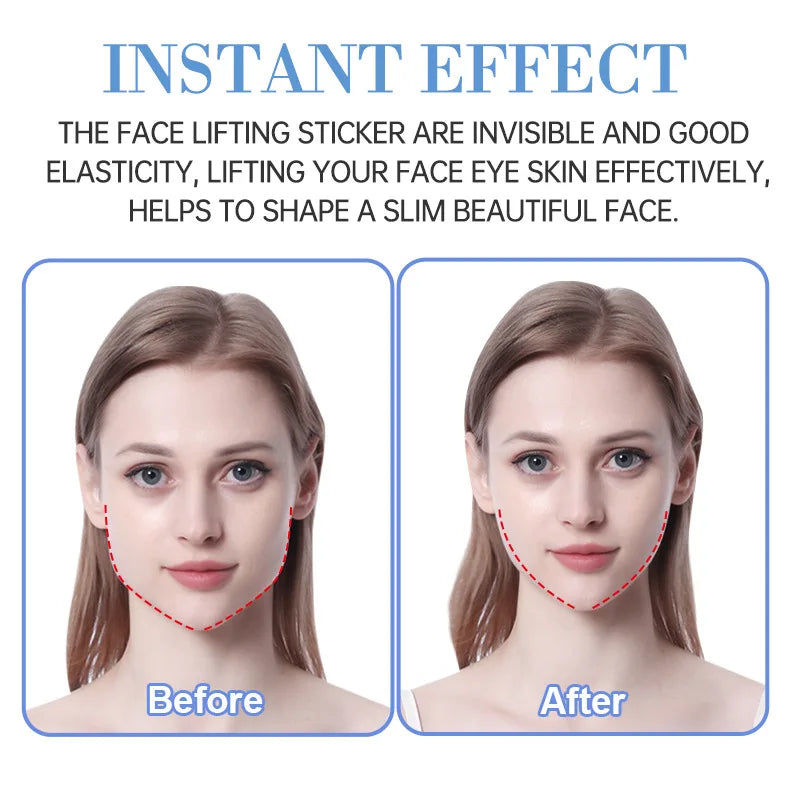 Invisible Facial Slimming Tape Wrinkle Removal Sticker Face Stickers Qme