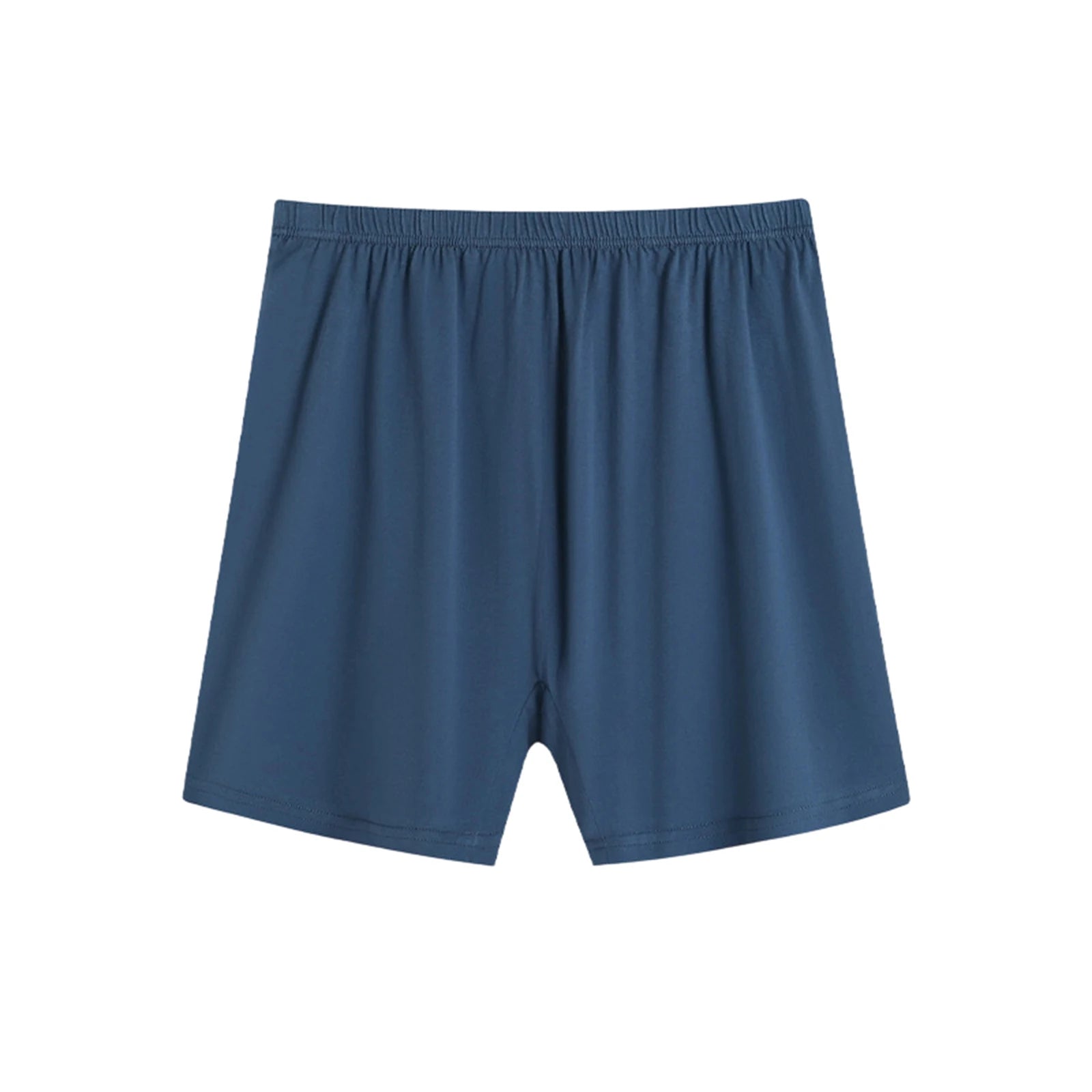 Men's Solid Color Casual Loose Underwear Elastic High Waist Breathable Shorts Thin Soft and Comfortable Sleepwear Homewear Qme Gray 1XL