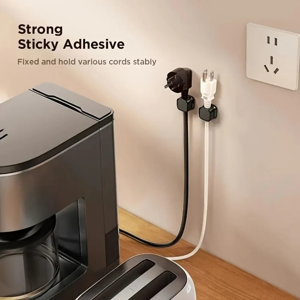 6-3-1Pcs Organiser Adjustable Magnetic Cable Clips Cable Cord Holder Under Desk Organizing Cable Management Holder Wire Keeper Qme
