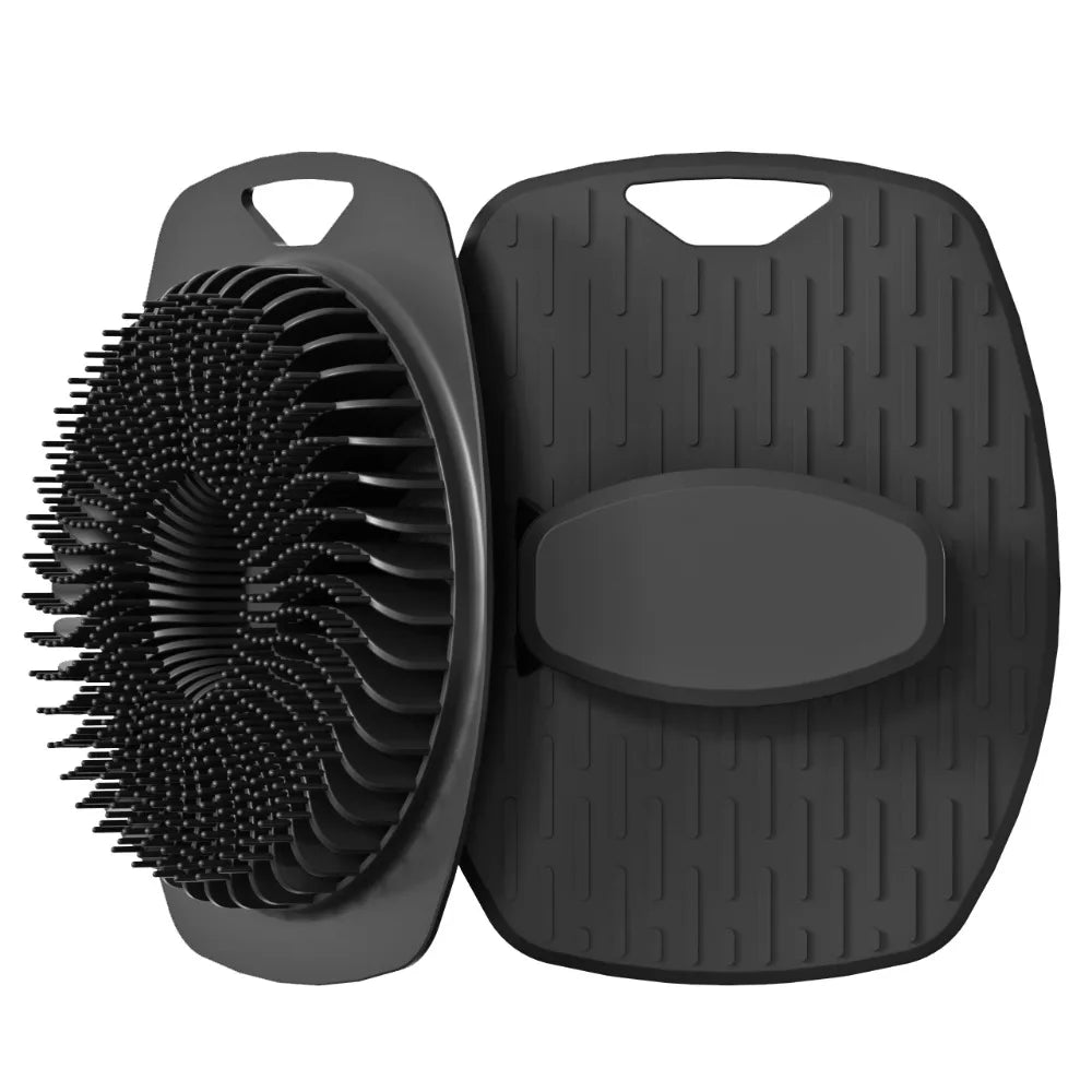 Soft Silicone Body Scrubber Sensitive Skin Non Slip Shower Brush Qme
