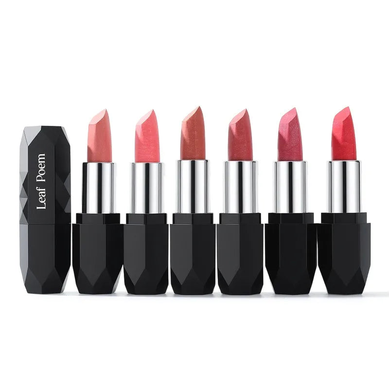 High-Pigment Metallic Lipstick Waterproof Long-Lasting Frosted Bronze with Gold Shimmer Moisturizing Matte Lip Gloss Cosmetics Qme