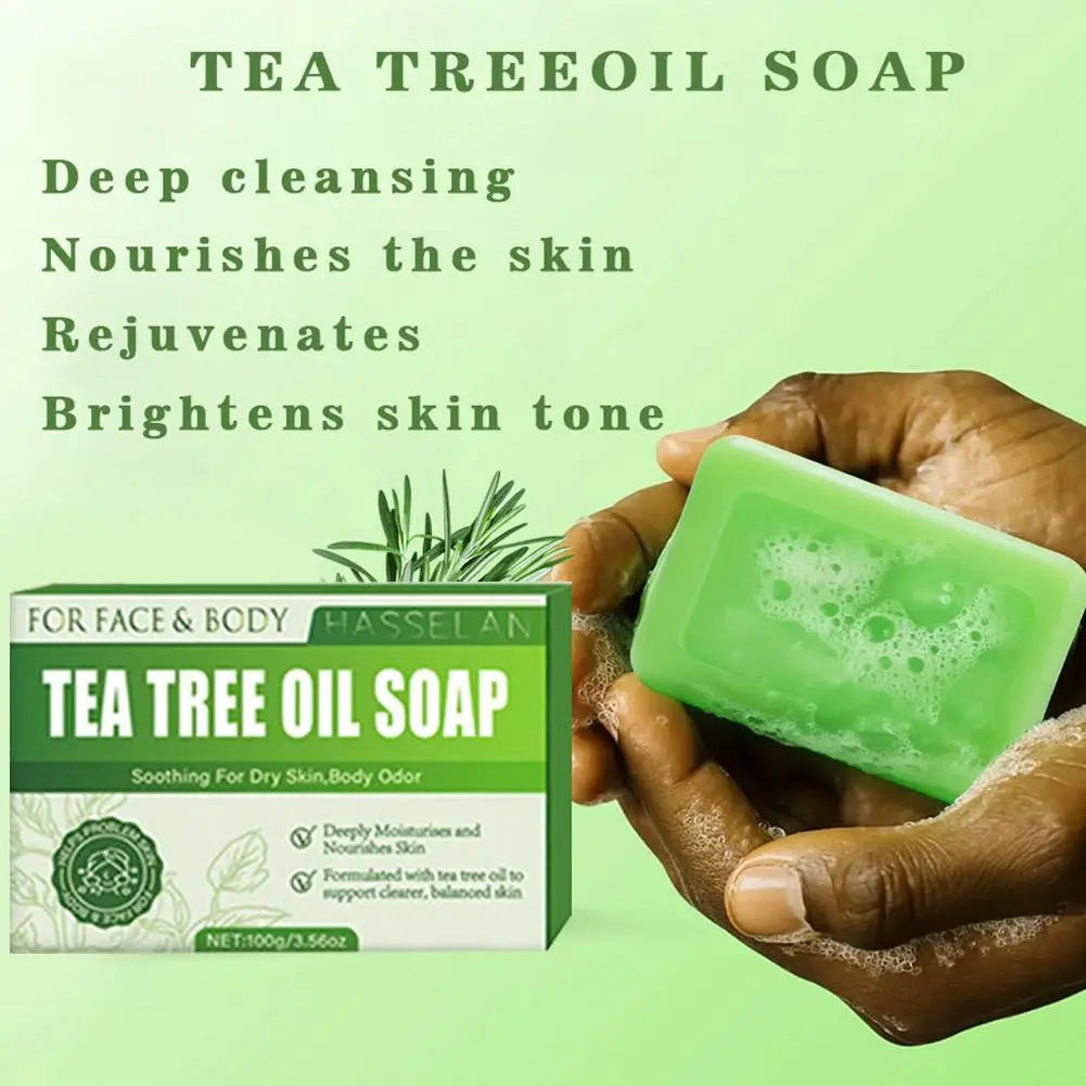 1 2 Tea Tree Soap Relief Bar Moisturizing Exfoliate Relieve Cleansing Qme