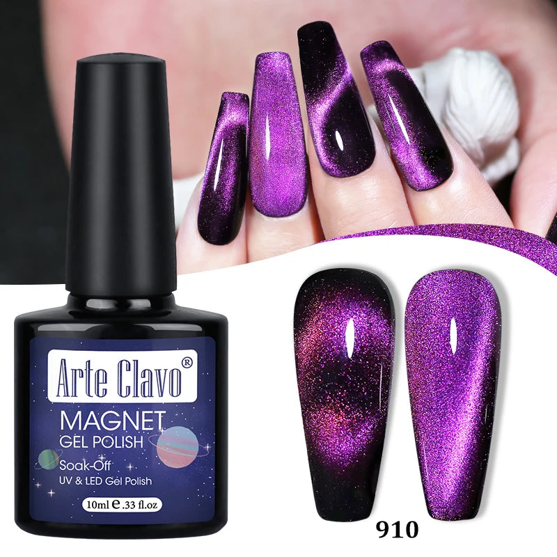 Arte Clavo Shining Transparent Cat Eye Magnetic Gel Unicorn Auroras