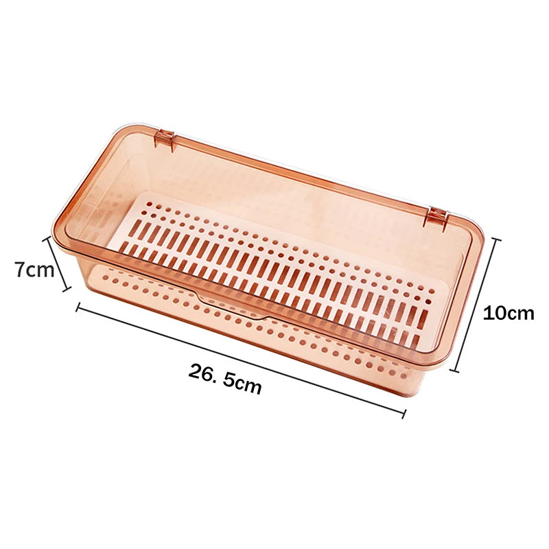 Household Chopstick Holder With Lid Dustproof And Draining Chopstick Cage Kitchen Tableware Storage Box Qme