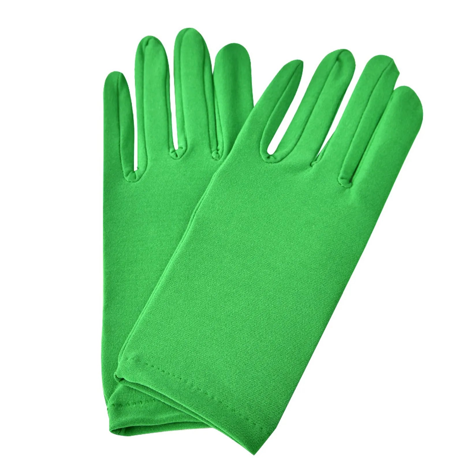 Women and Men Multicolor Stage Performance Masquerade Party Cosplay Opera Accessories Multipropose Etiquette Mittens Qme