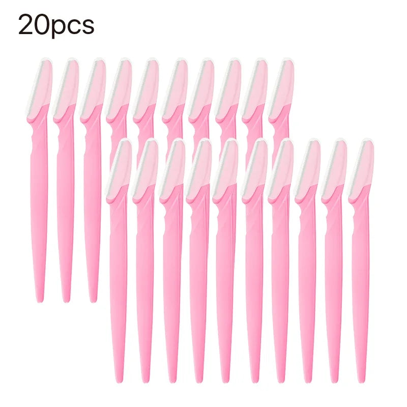 Eyebrow Trimmer Blade Shaver Portable Face Razor Eye Brow Epilation Qme 20pcs