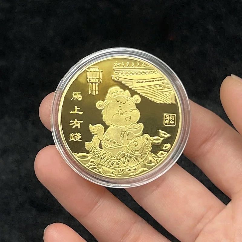 2026 Year Horse Lucky Zodiac Medal Event Souvenir Metal Craft Qme A6