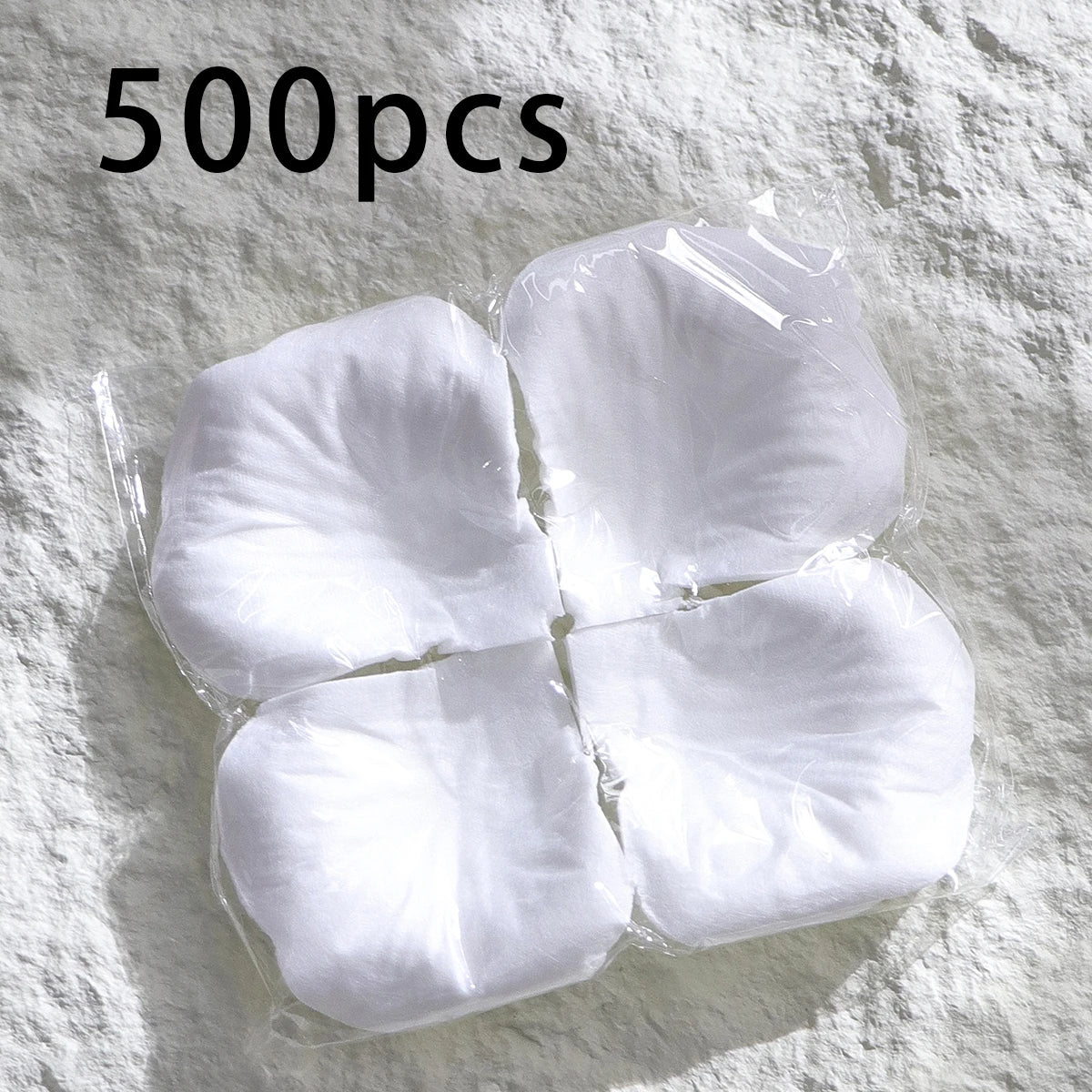 500 Artificial Flower Petals Made of Silk Fabric, Rose Petals, Wedding Room Decorations, Wedding Supplies Qme White-500Pcs