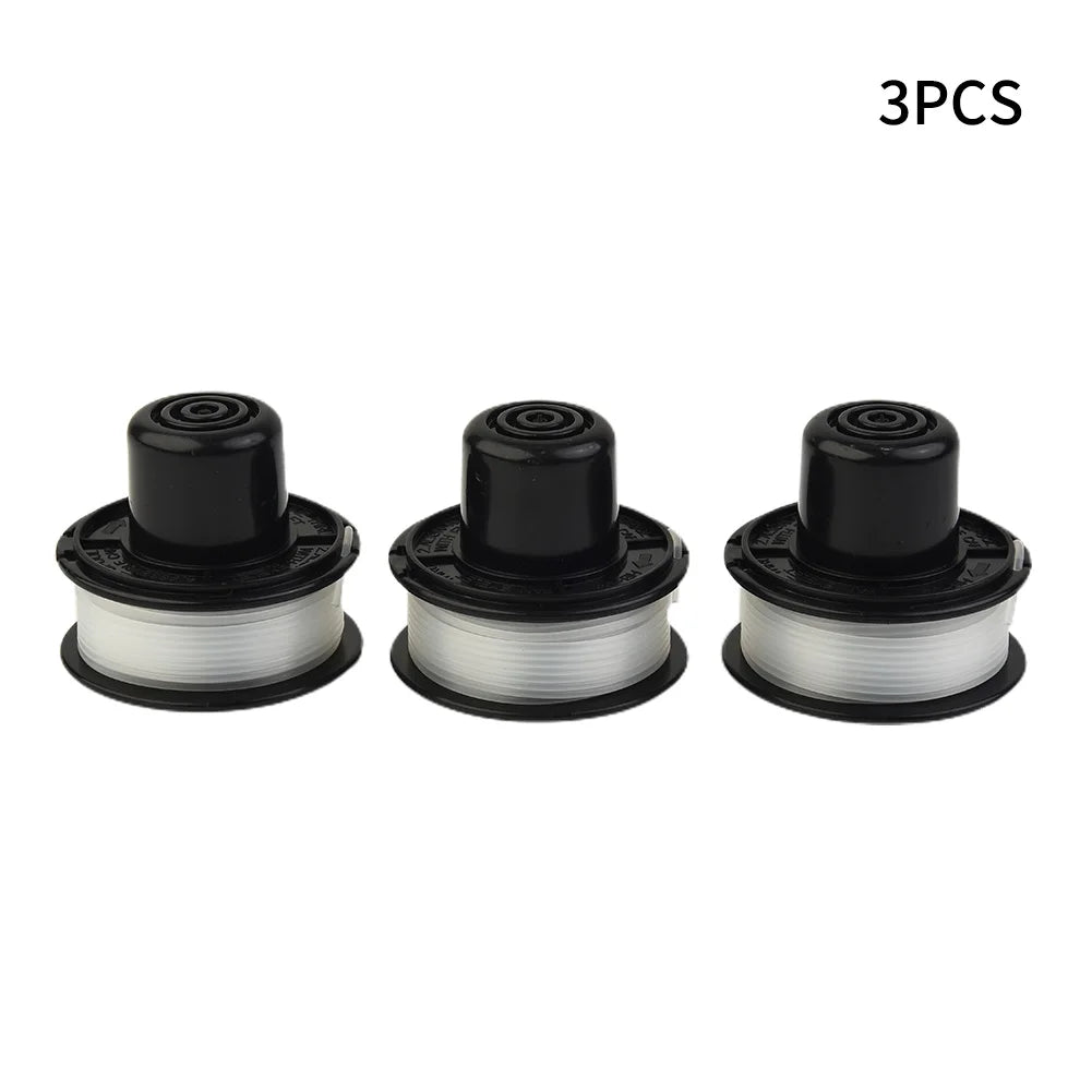3Pcs Trimmer Heads For Black & Decker A6226 GL250 GL310 GL360 Bump Feed Spool Grass Weeds Trimmer Head Garden Tool Qme