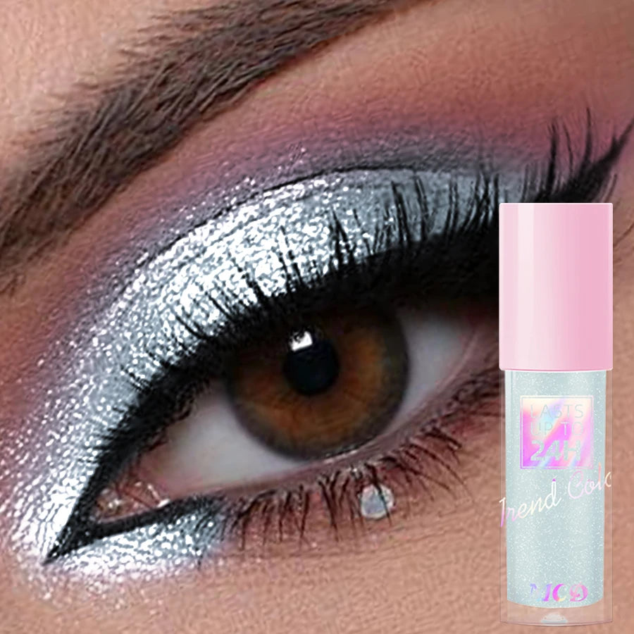 Glitter Metallic Waterproof Liquid Eyeshadow Long-lasting Qme