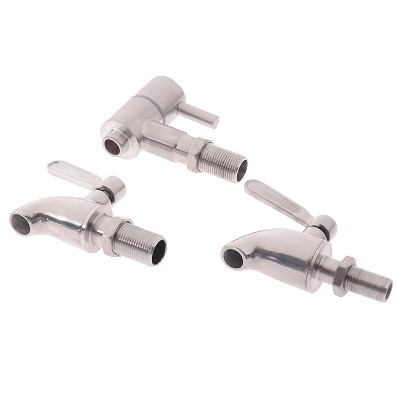 Wine Barrel Water Spigot Tap 304 Stainless Steel Faucet Beer Beverage Qme