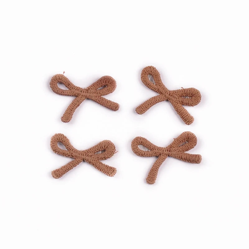 20pcs 16-35mm Mix Bow Shape Personality Appliques For Clothing Bag Decoration DIY Sewing Accessory Patch Without Gum cp4185 Qme 20pcs 2.6x1.9cm 1