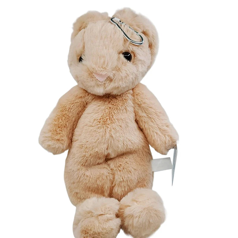 Animal Rabbit Shape Plush Pencil Case Cute Stuffed Toy Stationery Qme Pink