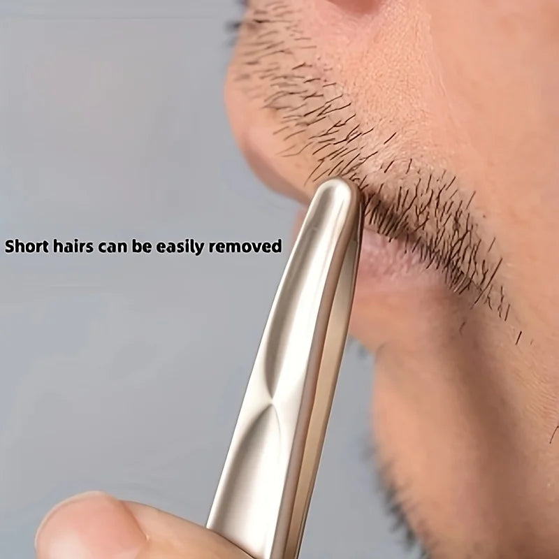 Premium Round Head Tweezers Eyebrow Facial Hair Removal Seamless Qme